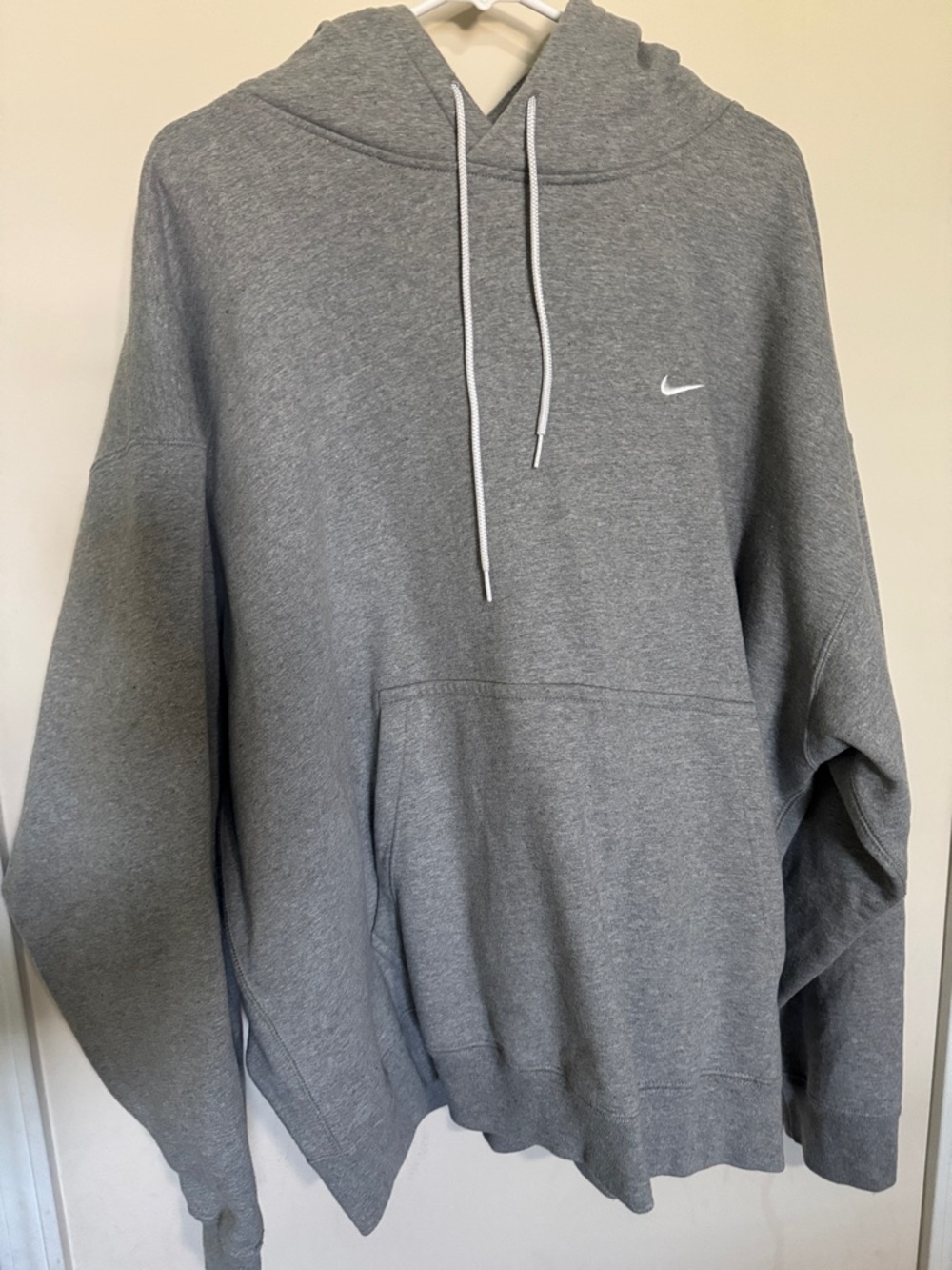 Nike Gray Hoodie with White Swoosh